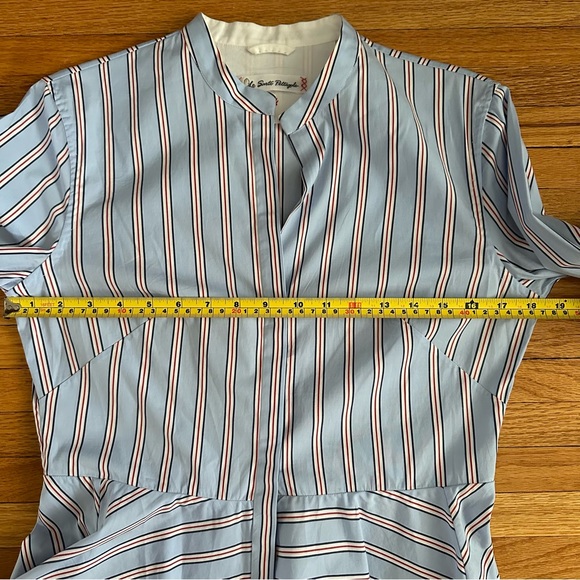 Striped Blouse Peplum Made in Italy - Picture 10 of 11